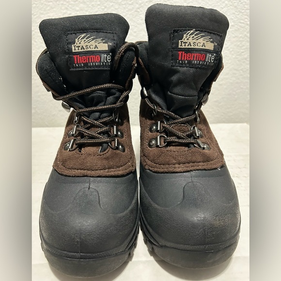 Itasca Ice Breaker Thermo Lite Thin Insulation Boot - 3 - Black/Brown - Picture 1 of 7